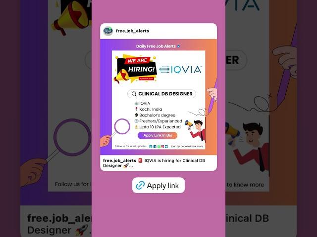  IQVIA is hiring for Clinical DB Designer  #shorts #hiring #job #career
