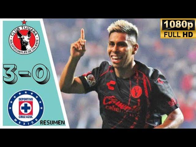 Club Tijuana Xolos vs Cruz Azul 3-0 | Todos los Goles y Resumen | Liga MX 2024 HD