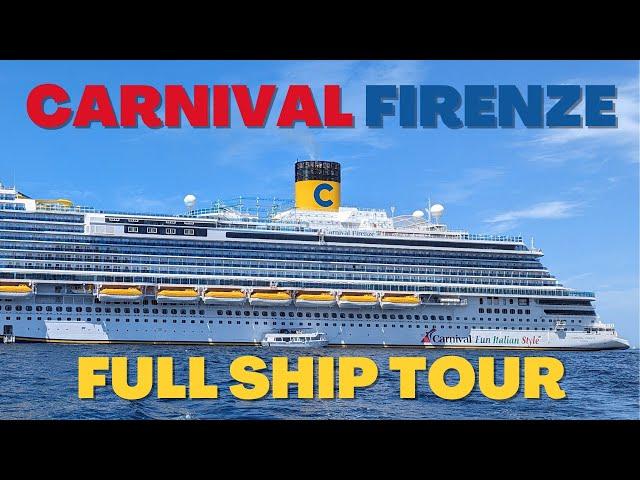 Carnival Firenze - Full Ship Tour - New Cruise Ship - Review and Tips #cruising #ship #travel