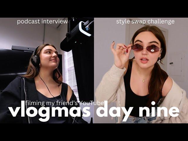 VLOGMAS DAY 9  Day in the Life of a Content Creator - PODCAST & STYLE SWAP CHALLENGE (+TRY-ON HAUL)