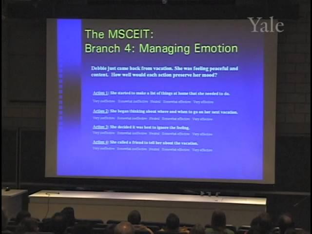 3/26/05 Peter Salovey - Emotional Intelligence: Is There Anything To It?