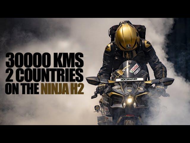 30000 KMS WITH THE NINJA H2 IN TWO COUNTRIES!