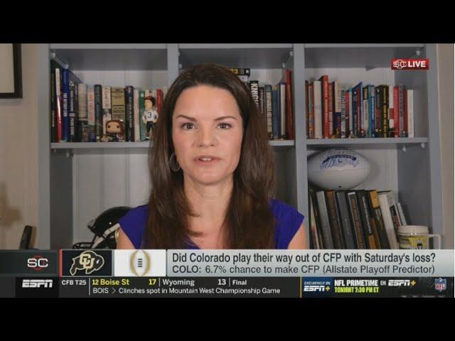 ESPN SC | Heather Dinich "breaks down" Colorado only 6.7% chance to make CFP after loss to Kansas