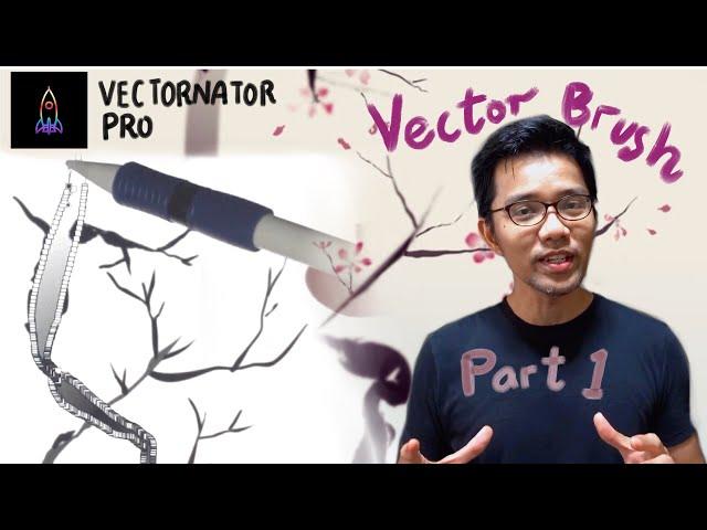 Vectornator Pro Brush tool and native Ai file export using iPad pro 12.9 inch