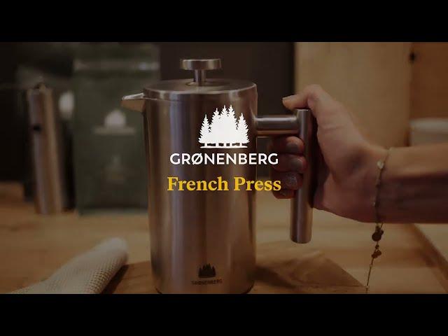 Grønenberg Edelstahl French Press | Thermo Kaffeebereiter in 3 Größen