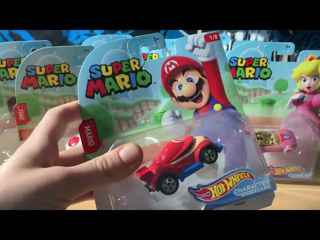 Super Mario Hot Wheels Character Cars Unboxing and Review             !! (7/8)