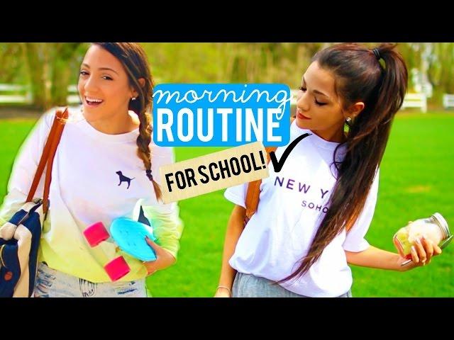 Morning Routine for School 2015 | Niki and Gabi