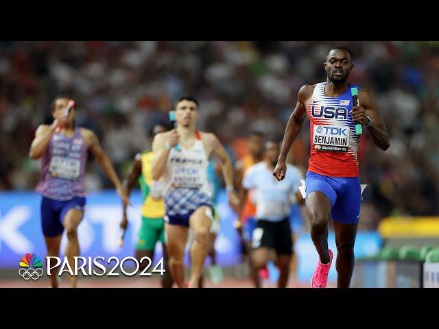 Rai Benjamin anchors Team USA's DOMINANT 4x400 relay team to gold yet again | NBC Sports