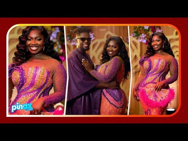 1st Vids of Felicia Osei's Marriage to OseiKrom Sikani - Longtime Boyfriend : Congratulations