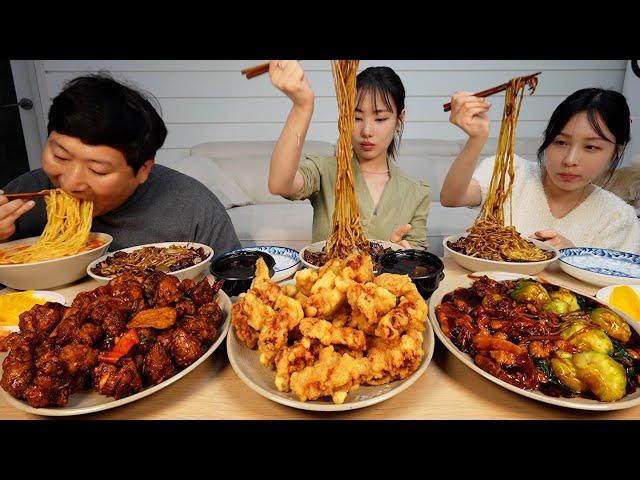 싱어송라이터 가수 유라(YOURA) 님과 중식 메뉴 싹 다 시켰습니다!! (Jajangmyeon & Jjamppong) 먹방!! - Mukbang eating show