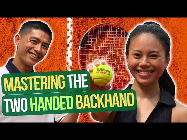 How to HIT a Two Handed BACKHAND