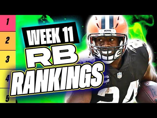  NEW Top 36 RB RANKINGS for Week 11 Fantasy Football  | Fantasy Football Rankings