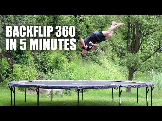 Learn Backflip 360 On A Trampoline In 5 Minutes Easy