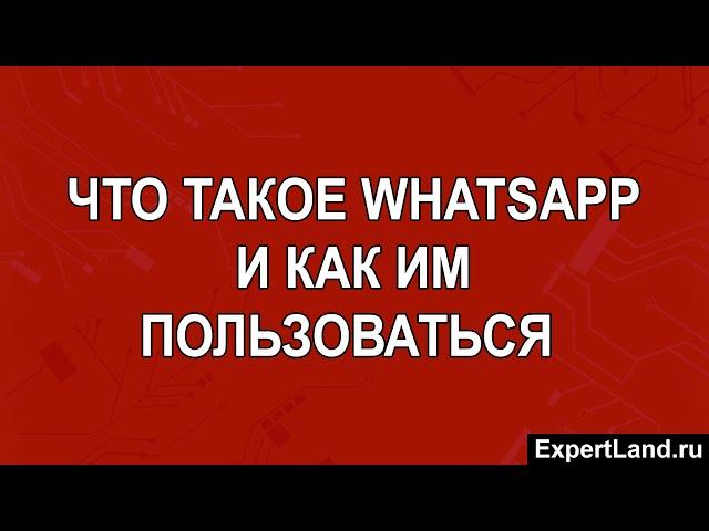 Что такое WhatsApp и как им пользоваться