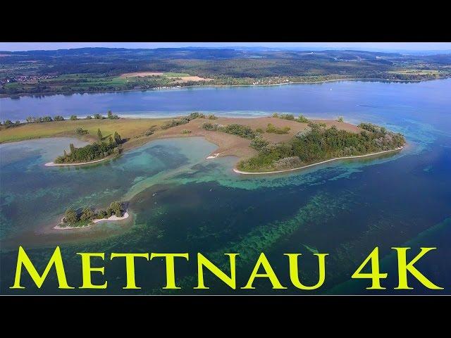 Halbinsel Mettnau bei Radolfzell von oben mit der Drone