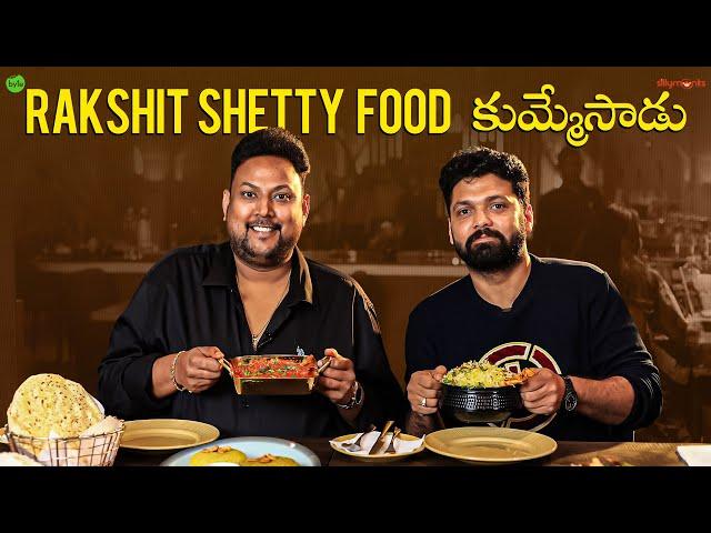 Rakshith Shetty tries Telugu Food | UKI Kharkahana |  Sapta Sagaralu Daati Street Byte | Silly Monks