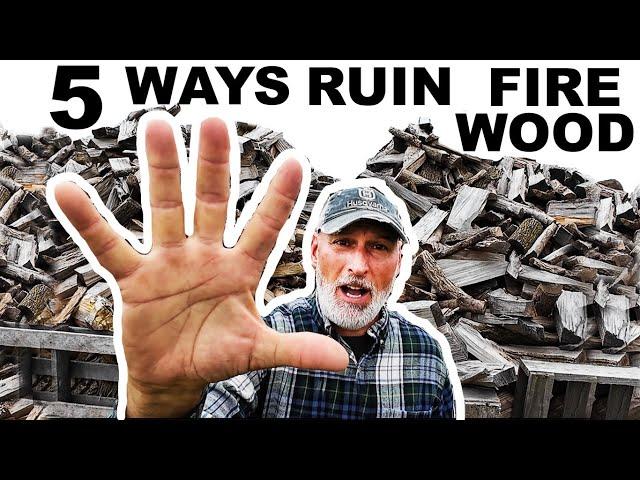 Wet rotten FIREWOOD happens to many people ...find out how to AVOID being one of them!