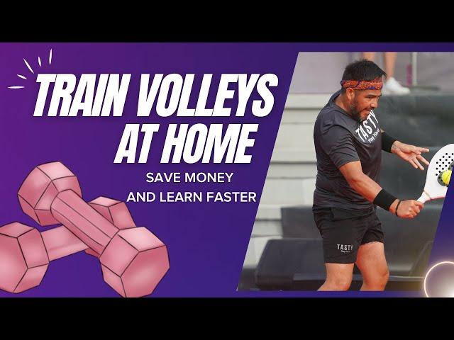 Train your volleys at home! Do this excercise for 10 days and notice the difference!