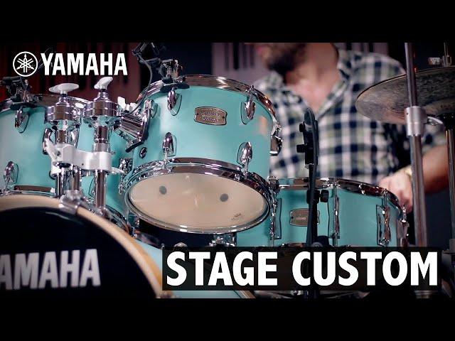 Yamaha Stage Custom drums SURF GREEN sound demo with Agean Legend cymbals