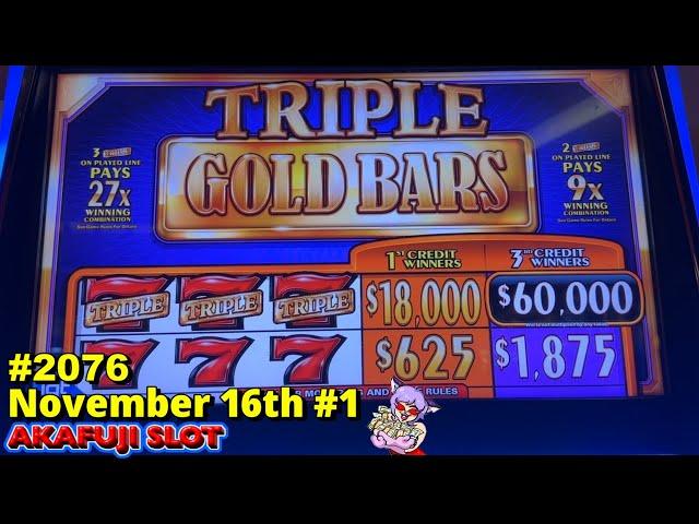 Dragon Cash Autumn Moon, Triple Gold Bars Slot machine at Pala Casino