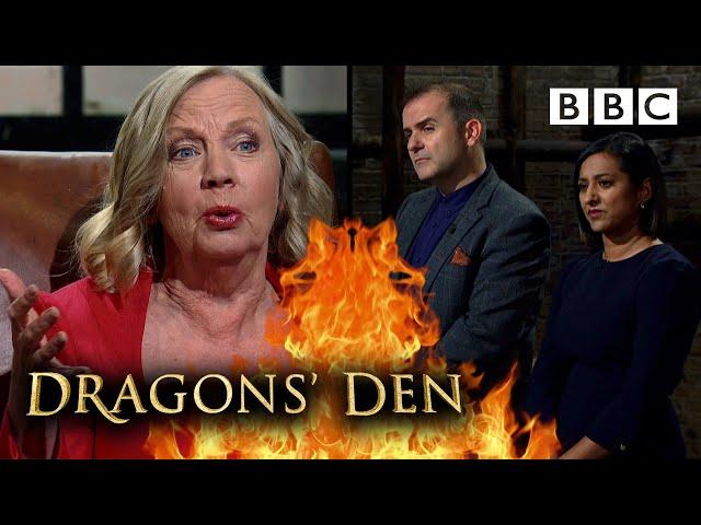 Emotional bidding war erupts over husband and wife team’s clever pitch | Dragons’ Den - BBC