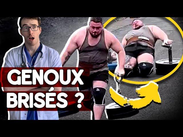 DAN JONES : IL SE BRISE LES 2 GENOUX PENDANT UNE COMPÉTITION DE STRONGMAN