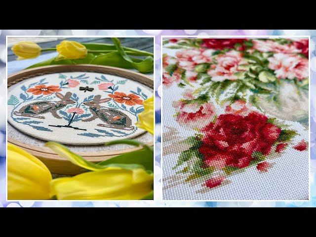 Цветочная весна в крестиках + Купила набор и шкатулку ️