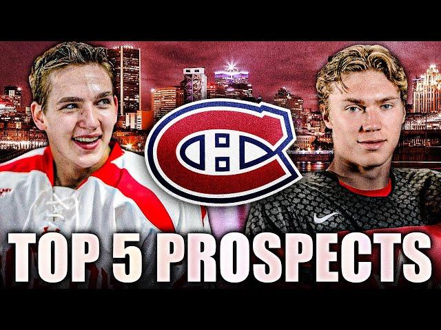 THE TOP 5 MONTREAL CANADIENS PROSPECTS (Habs Prospects RANKED By The Hockey News) 2023 NHL News