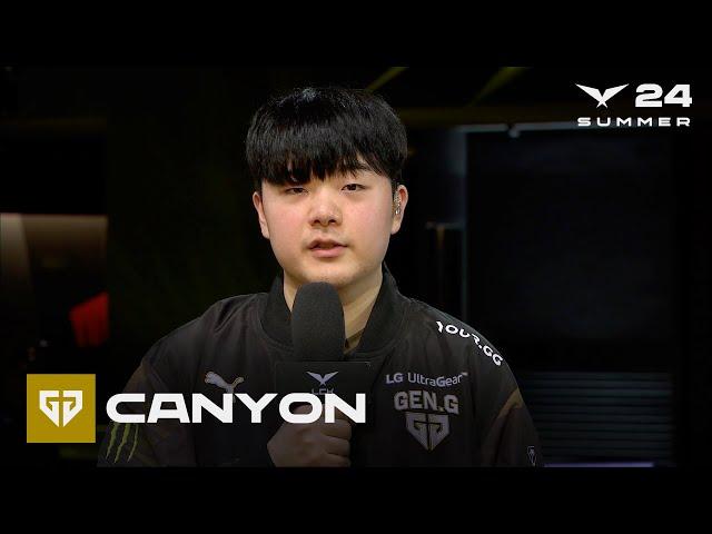 Canyon 인터뷰 | GEN vs. DRX | 06.28 | 2024 LCK 서머 스플릿