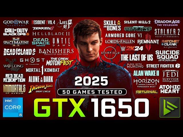 GTX 1650 Test in 50 Games in 2025