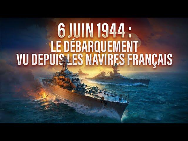 6 juin 44, le Débarquement vu depuis les navires français