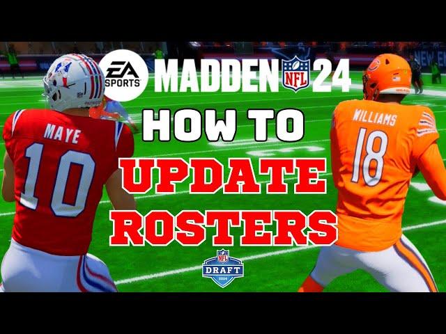 HOW TO GET UPDATED DRAFT ROSTERS IN MADDEN 24 - NFL DRAFT 2024