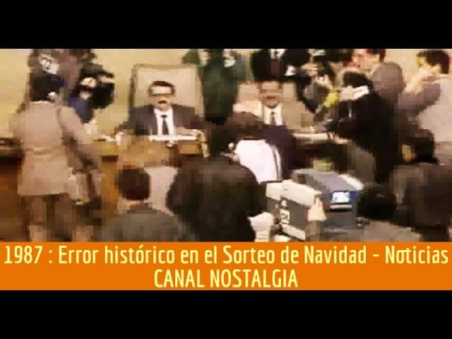 Error histórico en el Sorteo Extraordinario de Navidad