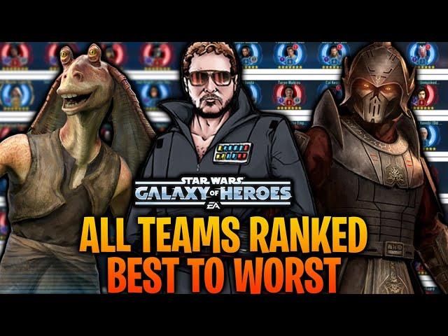 ALL TEAMS RANKED BEST TO WORST - JUNE 2024 - STAR WARS GALAXY OF HEROES