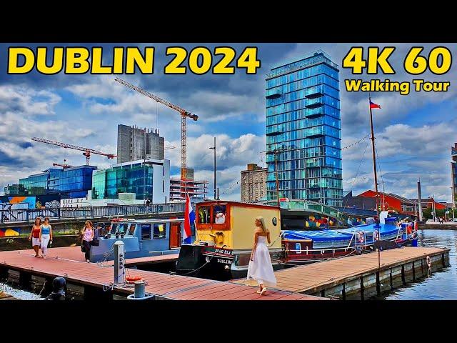 Dublin 4K Walking Tour Ireland 2024