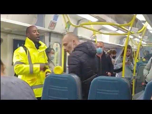 Train Ride Ends Up With  Passengers  Arguing & Fighting it Out London