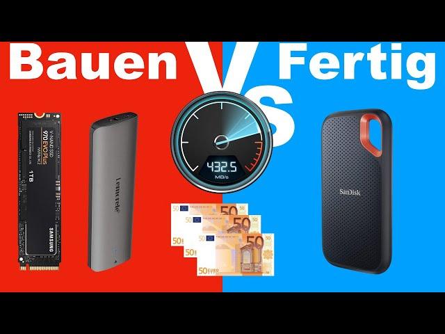 Interne SSD Festplatte als Externe VS Portable SSD / M.2 NVMe SSD VS Sandisk SSD