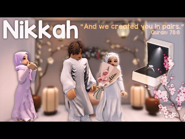 Nikkah 2024  Noor x Ali  w/ Voice, Marriage ‍️‍ , Roblox Vlog, Engagement, Proposal 