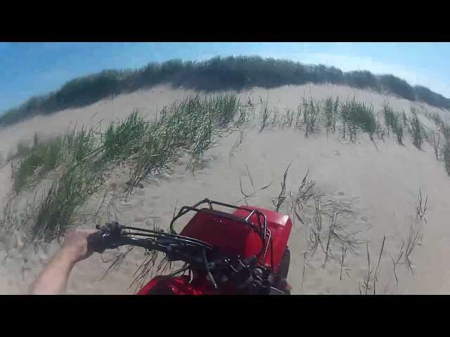 Honda ATC 250's Beach Burning in Scotland