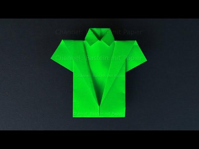 Origami Shirt  - Easy Origami Tutorial for Beginners