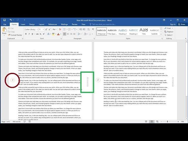 How to Add Headers to the Left or Right Margins in Word