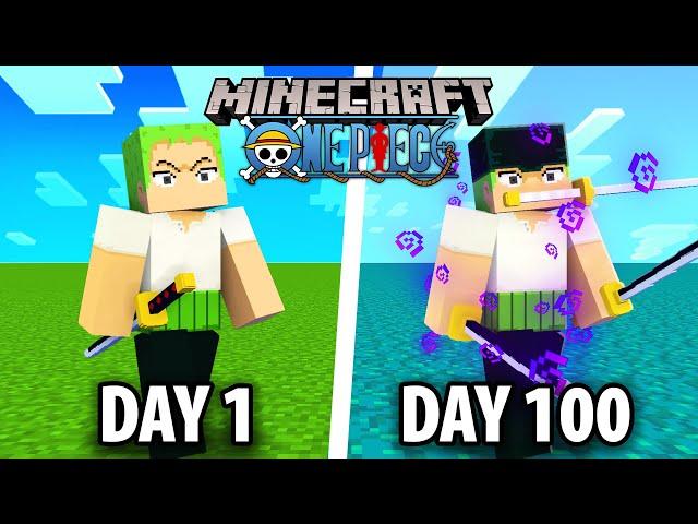 I Survived 100 Days in ONE PIECE Minecraft...