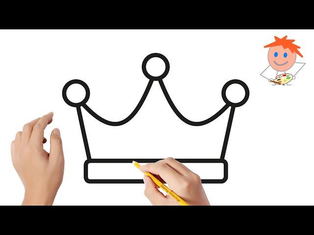 How to draw a crown #3 | Easy drawings