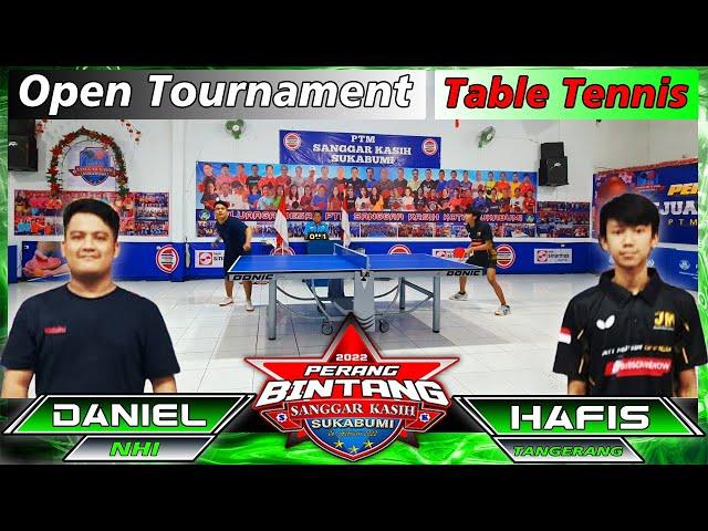 Bintik Serang backhand Daniel NHI VS Hafis Mede Tangerang PERANG BINTANG Sanggar Tenis Meja 2022