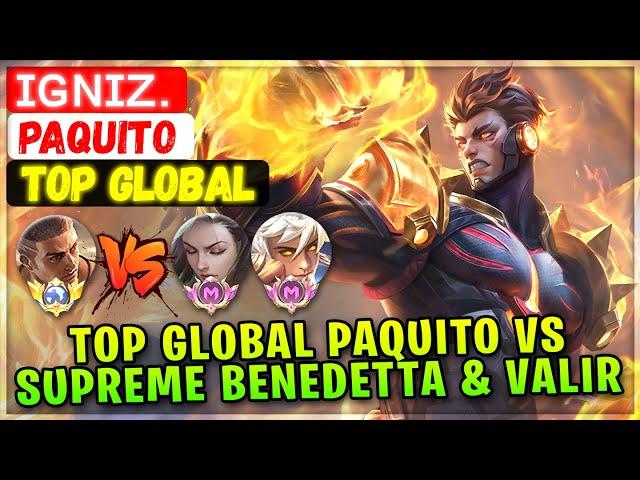 Top Global Paquito Vs Supreme Benedetta & Valir [ Top Global Paquito ] ɪɢɴɪᴢ. - Mobile Legends Build