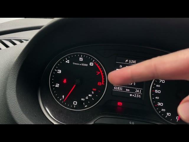 Der Drehzahlmesser (Tourenmesser) im Cockpit vom Audi A3/S3 Sportback Overview - Anleitung