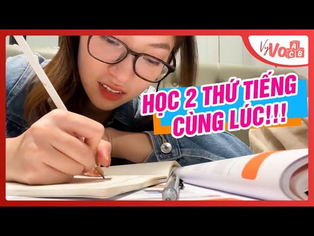 Khánh Vy học tiếng Anh và tiếng Hàn như thế nào? | Vlog nói 3 thứ tiếng VyVocab Ep.65