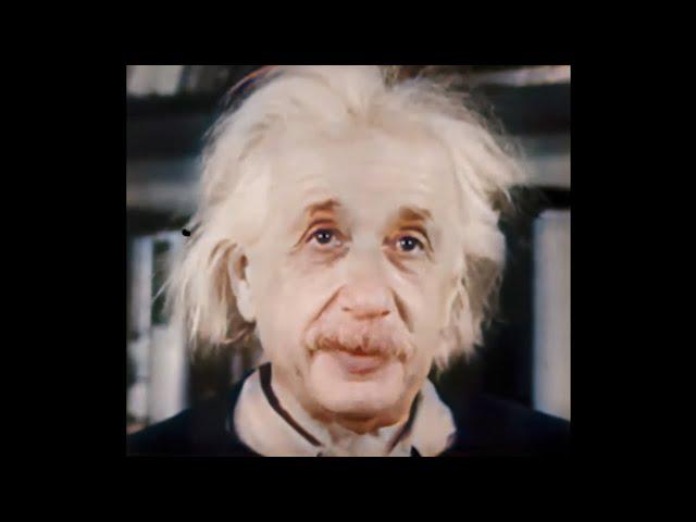 Hear Albert Einstein Explaining His Theory of Relativity - AI Colorized and Upscaled