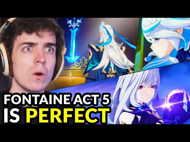 GENSHIN'S GREATEST ARCHON QUEST! Fontaine Archon Quest Act 5 | Genshin Impact 4.2 FULL REACTION