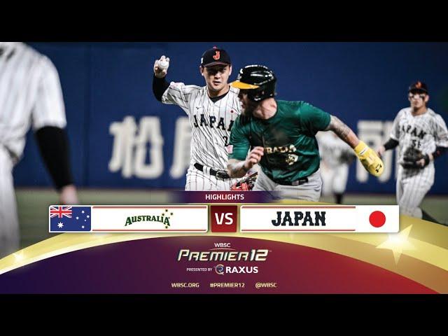 HIGHLIGHTS | Game 16 Australia vs Japan | WBSC Premier12 2024 presented by RAXUS